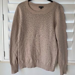 Express - Tan Sequined Sweater